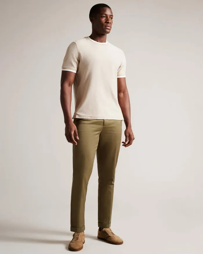 Suede Low Top Trainers Light Brown Men Ted Baker Sneakers