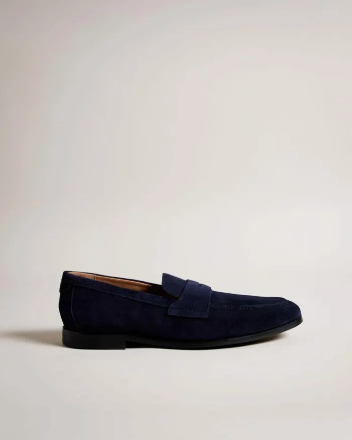 Suede Saddle Loafers Navy Men Ted Baker Loafers Suede Saddle Loafers Navy Men Ted Baker Loafers