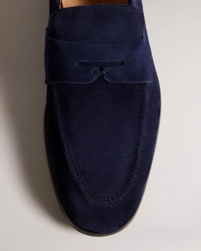 Suede Saddle Loafers Navy Men Ted Baker Loafers Suede Saddle Loafers Navy Men Ted Baker Loafers
