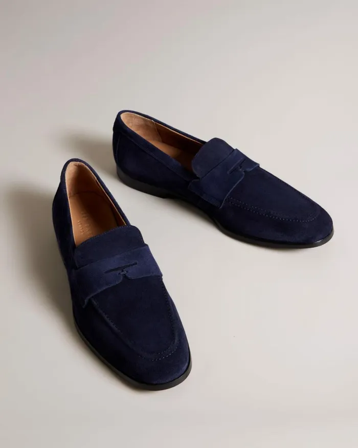 Suede Saddle Loafers Navy Men Ted Baker Loafers Suede Saddle Loafers Navy Men Ted Baker Loafers