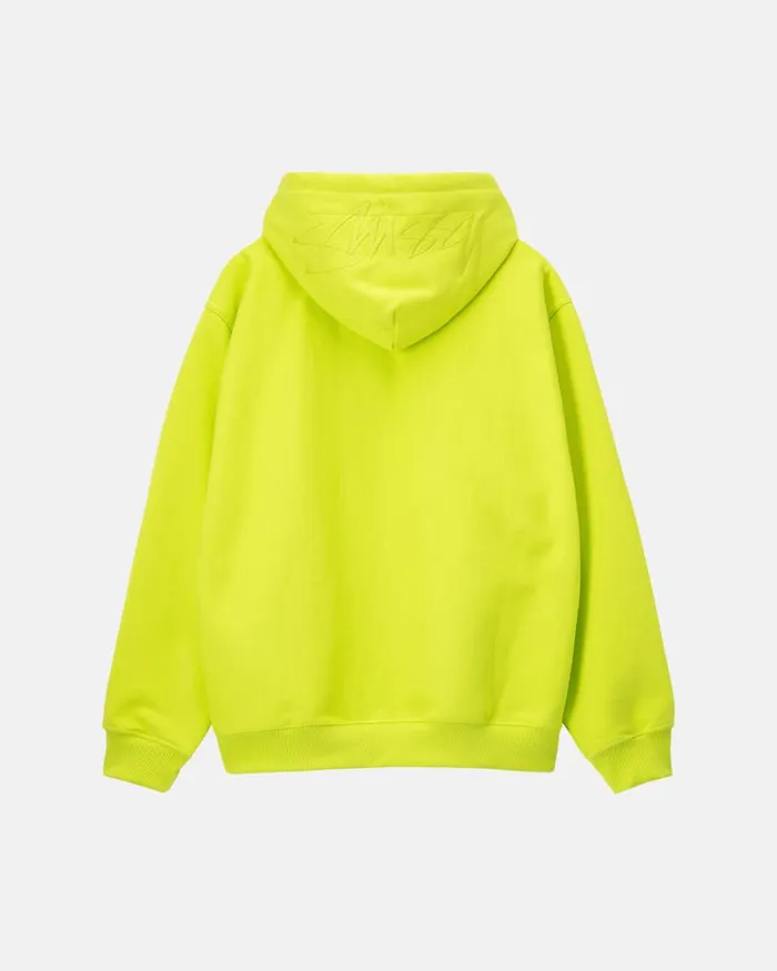 Sweats Men Stussy BACK APPLIQUE HOODIE Keylime