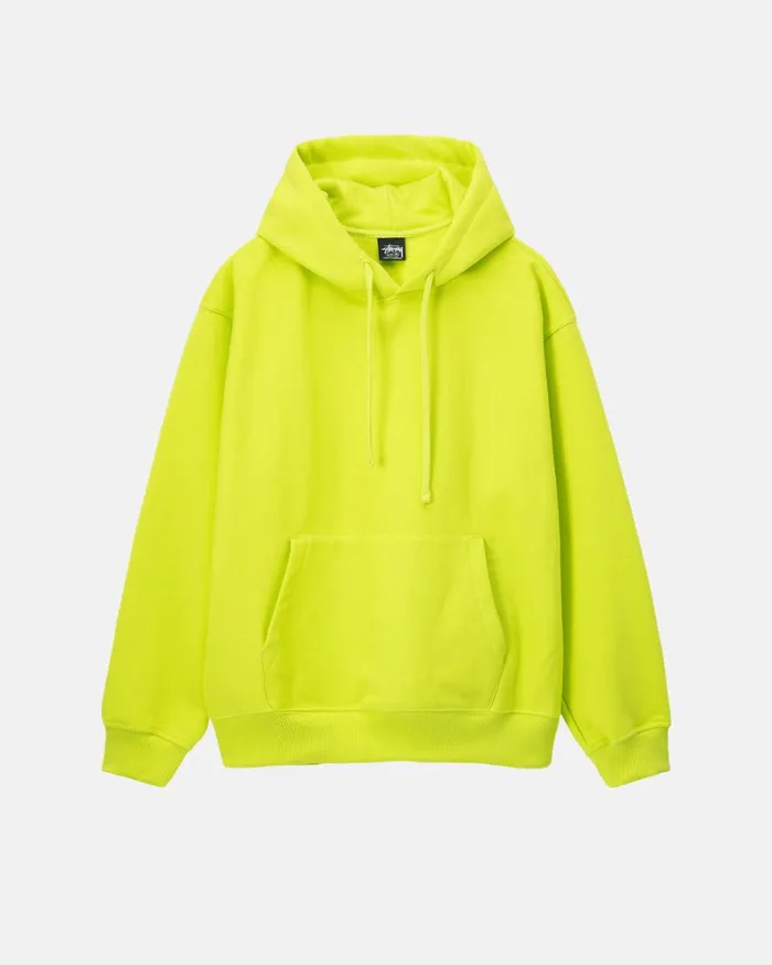 Sweats Men Stussy BACK APPLIQUE HOODIE Keylime Sweats Men Stussy BACK APPLIQUE HOODIE Keylime