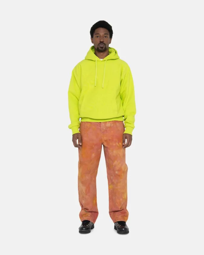 Sweats Men Stussy BACK APPLIQUE HOODIE Keylime Sweats Men Stussy BACK APPLIQUE HOODIE Keylime