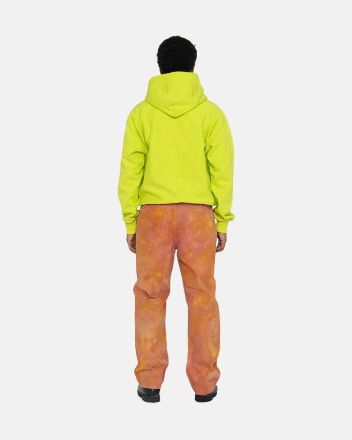 Sweats Men Stussy BACK APPLIQUE HOODIE Keylime Sweats Men Stussy BACK APPLIQUE HOODIE Keylime