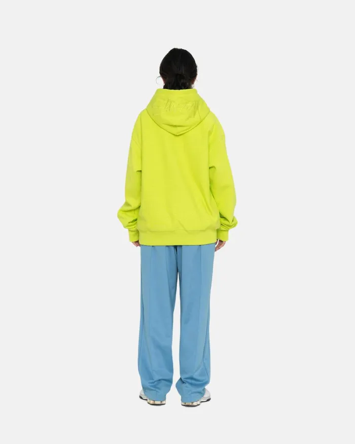 Sweats Men Stussy BACK APPLIQUE HOODIE Keylime Sweats Men Stussy BACK APPLIQUE HOODIE Keylime