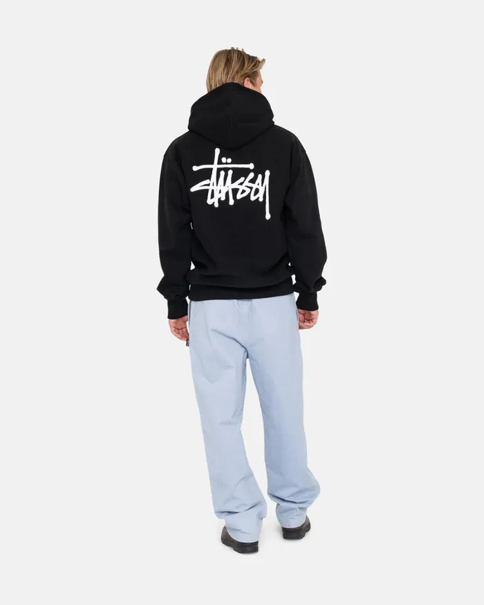 Sweats Men Stussy BASIC STSSY HOODIE Black Sweats Men Stussy BASIC STSSY HOODIE Black