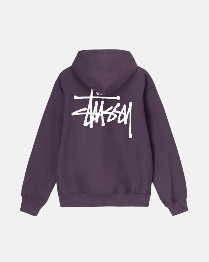Sweats Men Stussy BASIC STSSY HOODIE Grape