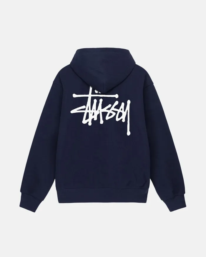 Sweats Men Stussy BASIC STSSY HOODIE Navy
