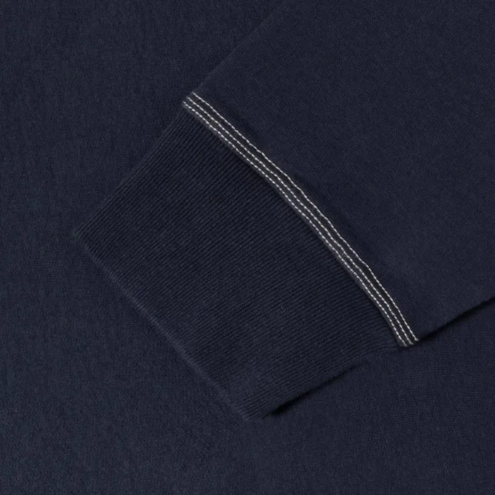 Sweats Men Stussy CONTRAST STITCH LABEL CREW Navy Sweats Men Stussy CONTRAST STITCH LABEL CREW Navy