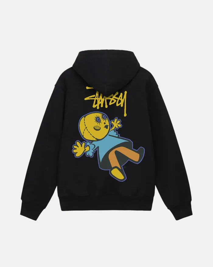 Sweats Men Stussy DOLLIE ZIP HOODIE Black Sweats Men Stussy DOLLIE ZIP HOODIE Black