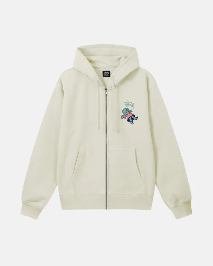 Sweats Men Stussy DOLLIE ZIP HOODIE Stone