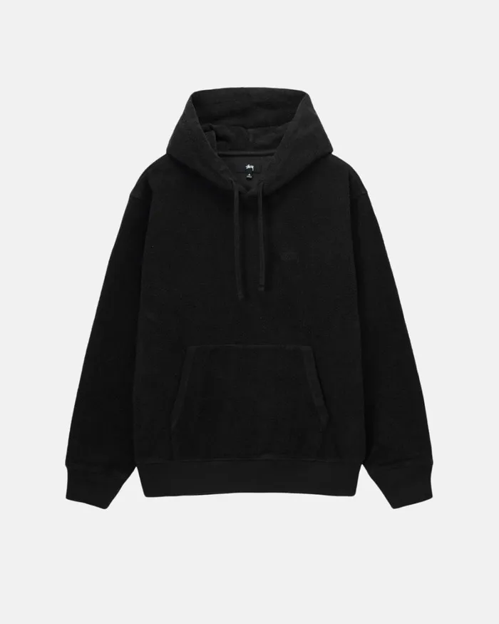 Sweats Men Stussy INSIDE OUT FLEECE HOODIE Black