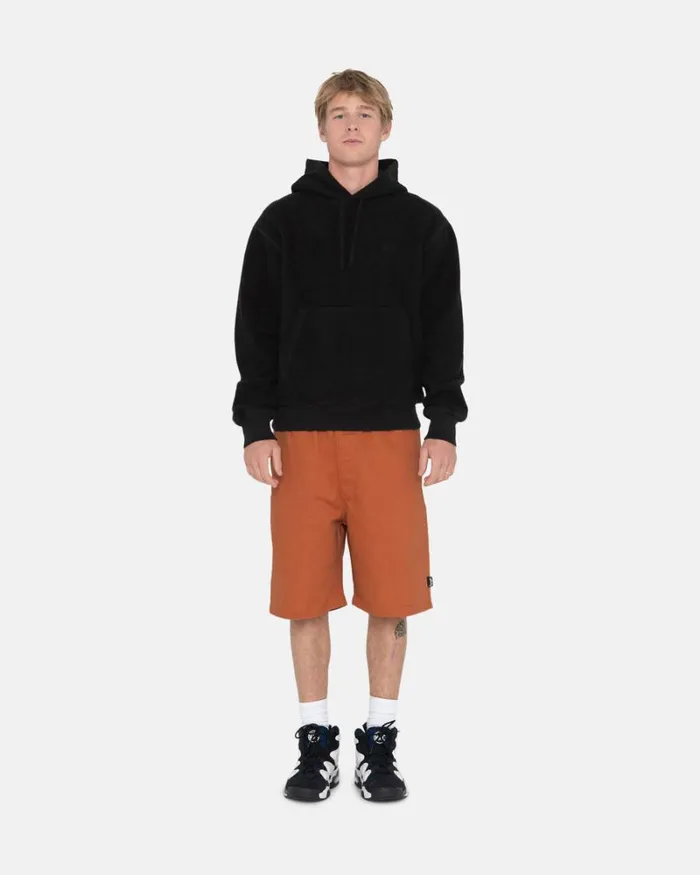 Sweats Men Stussy INSIDE OUT FLEECE HOODIE Black Sweats Men Stussy INSIDE OUT FLEECE HOODIE Black