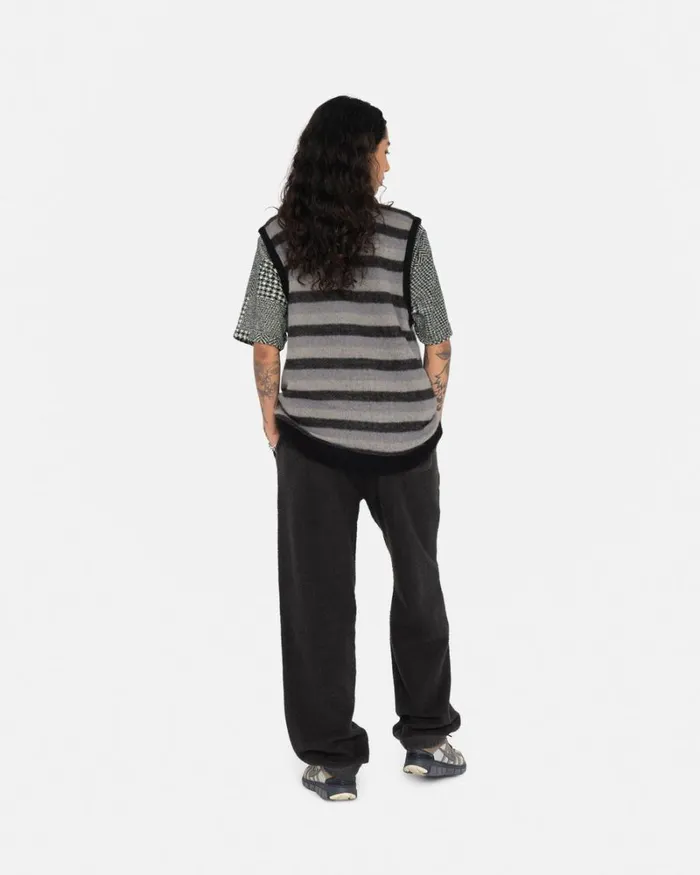 Sweats Men Stussy INSIDE OUT FLEECE PANT Black Sweats Men Stussy INSIDE OUT FLEECE PANT Black