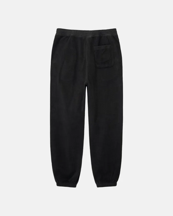 Sweats Men Stussy INSIDE OUT FLEECE PANT Black Sweats Men Stussy INSIDE OUT FLEECE PANT Black