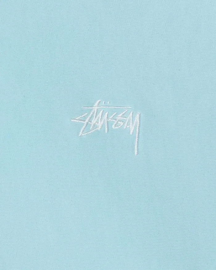 Sweats Men Stussy OVERDYED STOCK LOGO HOODIE Blue Sweats Men Stussy OVERDYED STOCK LOGO HOODIE Blue