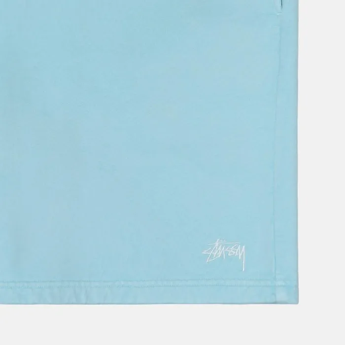 Sweats Men Stussy OVERDYED STOCK LOGO SWEAT SHORT Blue Sweats Men Stussy OVERDYED STOCK LOGO SWEAT SHORT Blue