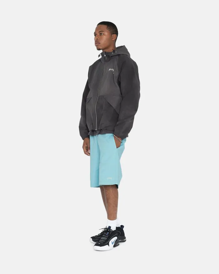 Sweats Men Stussy OVERDYED STOCK LOGO SWEAT SHORT Blue Sweats Men Stussy OVERDYED STOCK LOGO SWEAT SHORT Blue