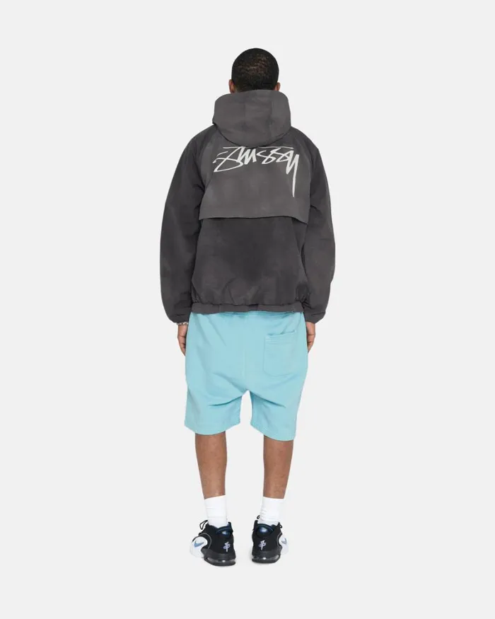 Sweats Men Stussy OVERDYED STOCK LOGO SWEAT SHORT Blue Sweats Men Stussy OVERDYED STOCK LOGO SWEAT SHORT Blue