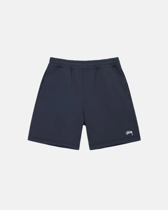 Sweats Men Stussy OVERDYED STOCK LOGO SWEAT SHORT Navy