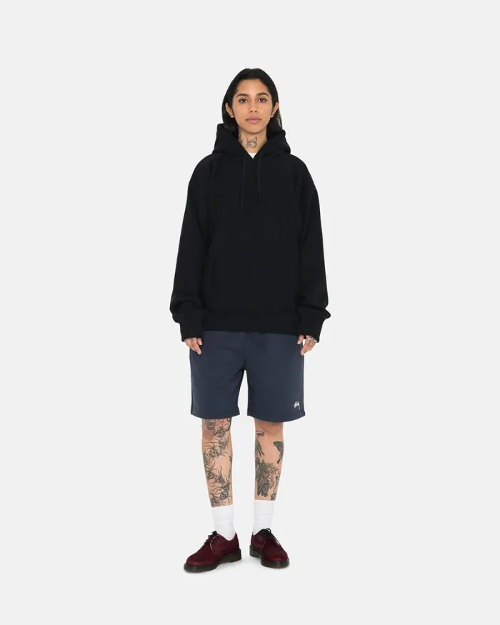 Sweats Men Stussy OVERDYED STOCK LOGO SWEAT SHORT Navy Sweats Men Stussy OVERDYED STOCK LOGO SWEAT SHORT Navy