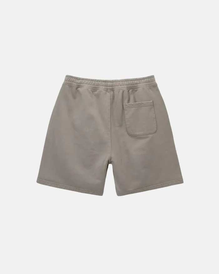Sweats Men Stussy OVERDYED STOCK LOGO SWEAT SHORT Sand Sweats Men Stussy OVERDYED STOCK LOGO SWEAT SHORT Sand