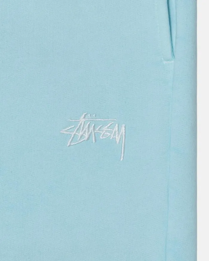 Sweats Men Stussy OVERDYED STOCK LOGO SWEATPANT Blue Sweats Men Stussy OVERDYED STOCK LOGO SWEATPANT Blue
