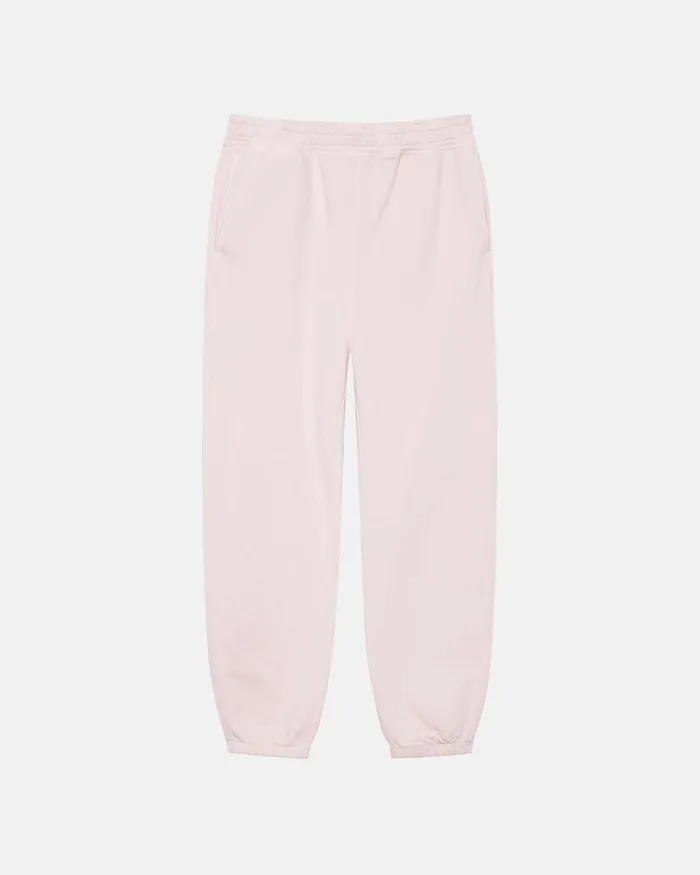 Sweats Men Stussy OVERDYED STOCK LOGO SWEATPANT Lt Pink