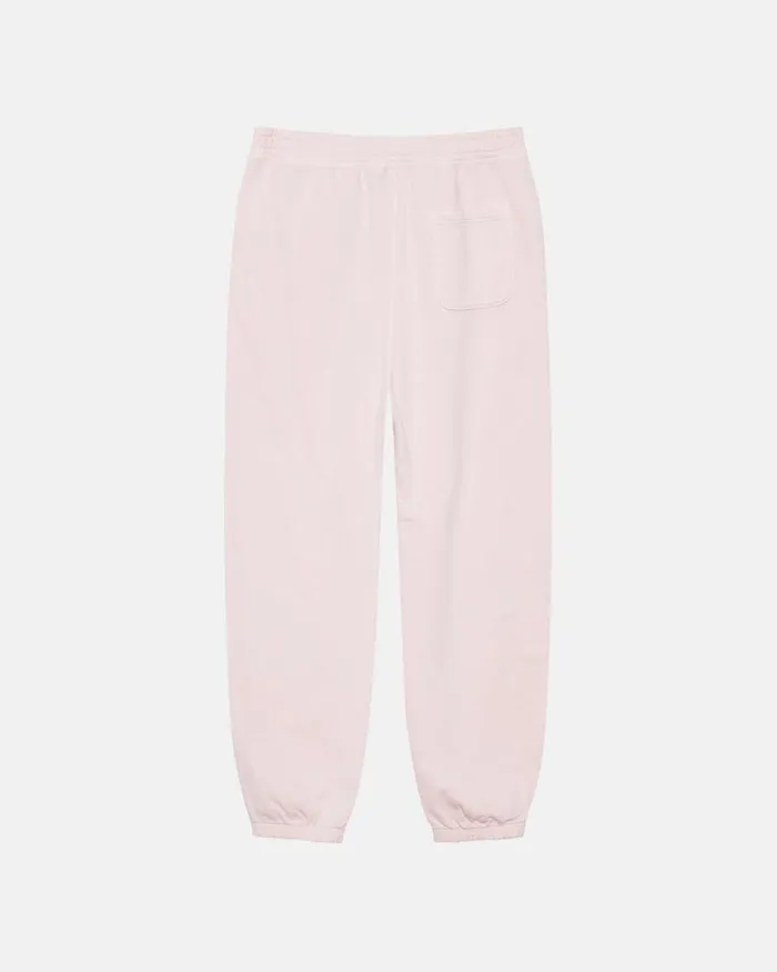 Sweats Men Stussy OVERDYED STOCK LOGO SWEATPANT Lt Pink Sweats Men Stussy OVERDYED STOCK LOGO SWEATPANT Lt Pink