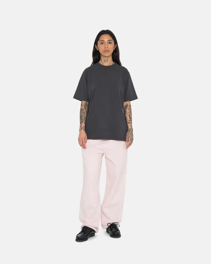 Sweats Men Stussy OVERDYED STOCK LOGO SWEATPANT Lt Pink Sweats Men Stussy OVERDYED STOCK LOGO SWEATPANT Lt Pink