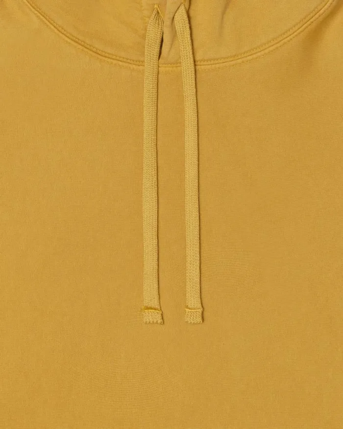 Sweats Men Stussy PIGMENT DYED FLEECE HOODIE Gold Sweats Men Stussy PIGMENT DYED FLEECE HOODIE Gold