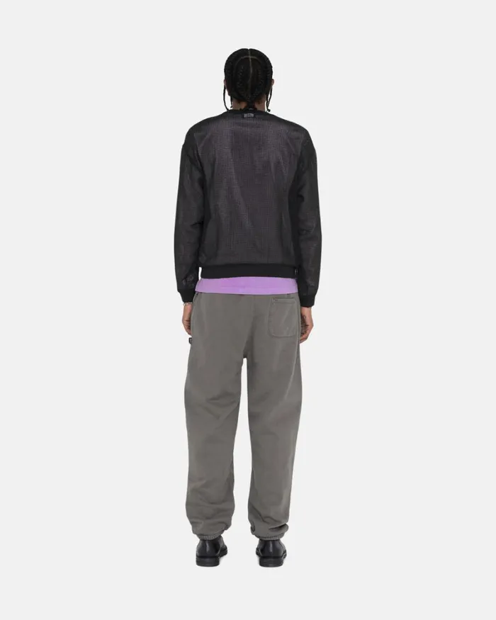 Sweats Men Stussy PIGMENT DYED FLEECE PANT Charcoal Sweats Men Stussy PIGMENT DYED FLEECE PANT Charcoal