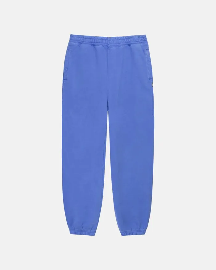Sweats Men Stussy PIGMENT DYED FLEECE PANT Ultramarine
