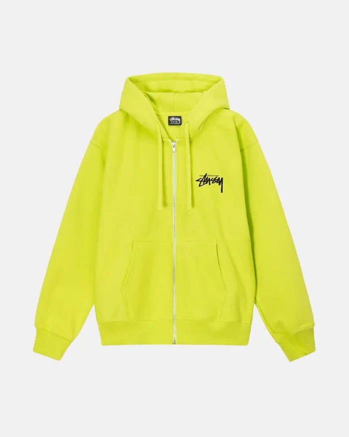 Sweats Men Stussy SARA ZIP HOODIE Keylime Sweats Men Stussy SARA ZIP HOODIE Keylime