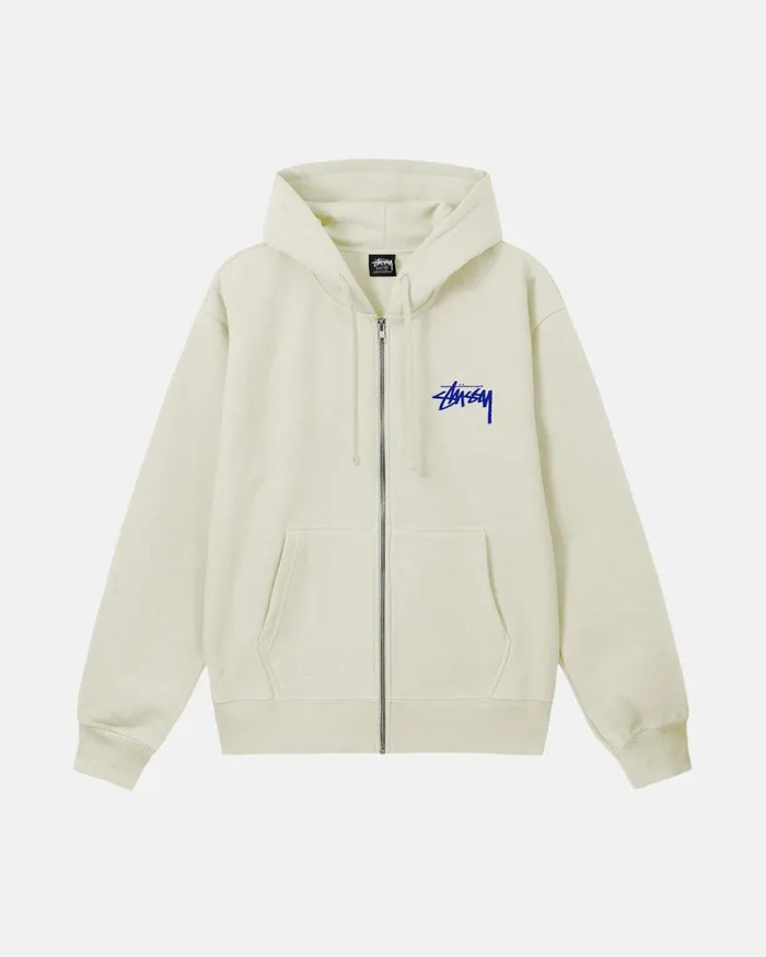 Sweats Men Stussy SARA ZIP HOODIE Stone Sweats Men Stussy SARA ZIP HOODIE Stone