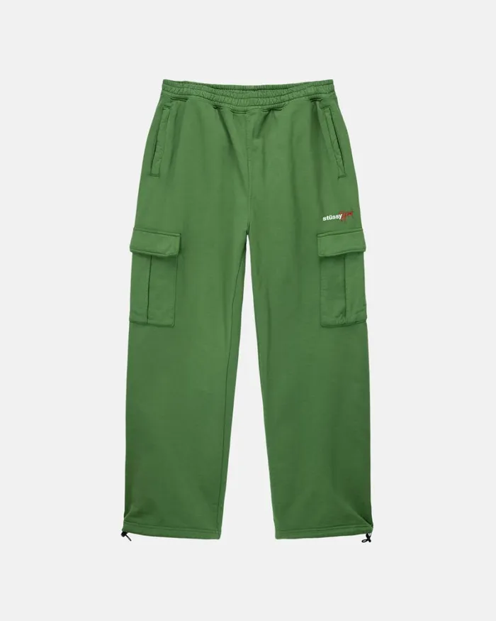Sweats Men Stussy SPORT CARGO FLEECE PANT Green