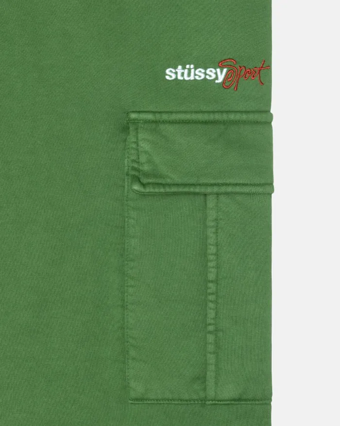 Sweats Men Stussy SPORT CARGO FLEECE PANT Green Sweats Men Stussy SPORT CARGO FLEECE PANT Green