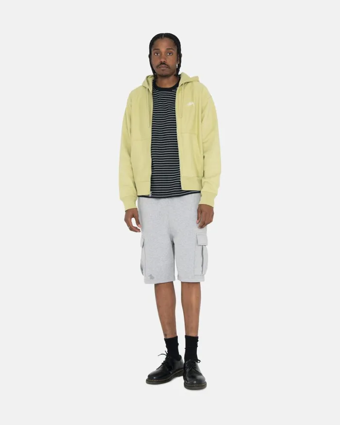 Sweats Men Stussy SPORT CARGO FLEECE SHORT Grey Heather Sweats Men Stussy SPORT CARGO FLEECE SHORT Grey Heather
