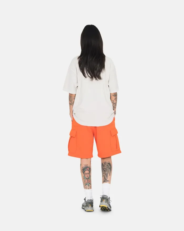 Sweats Men Stussy SPORT CARGO FLEECE SHORT Orange Sweats Men Stussy SPORT CARGO FLEECE SHORT Orange