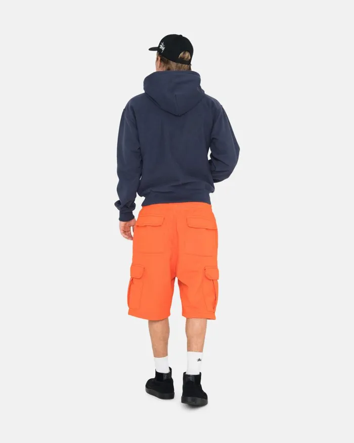 Sweats Men Stussy SPORT CARGO FLEECE SHORT Orange Sweats Men Stussy SPORT CARGO FLEECE SHORT Orange