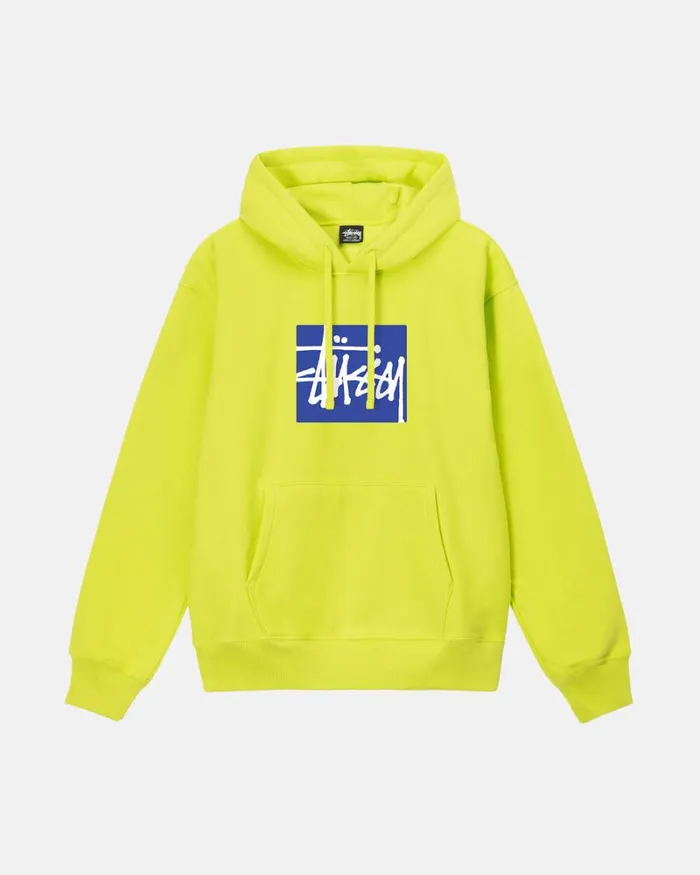 Sweats Men Stussy STOCK BOX HOODIE Keylime