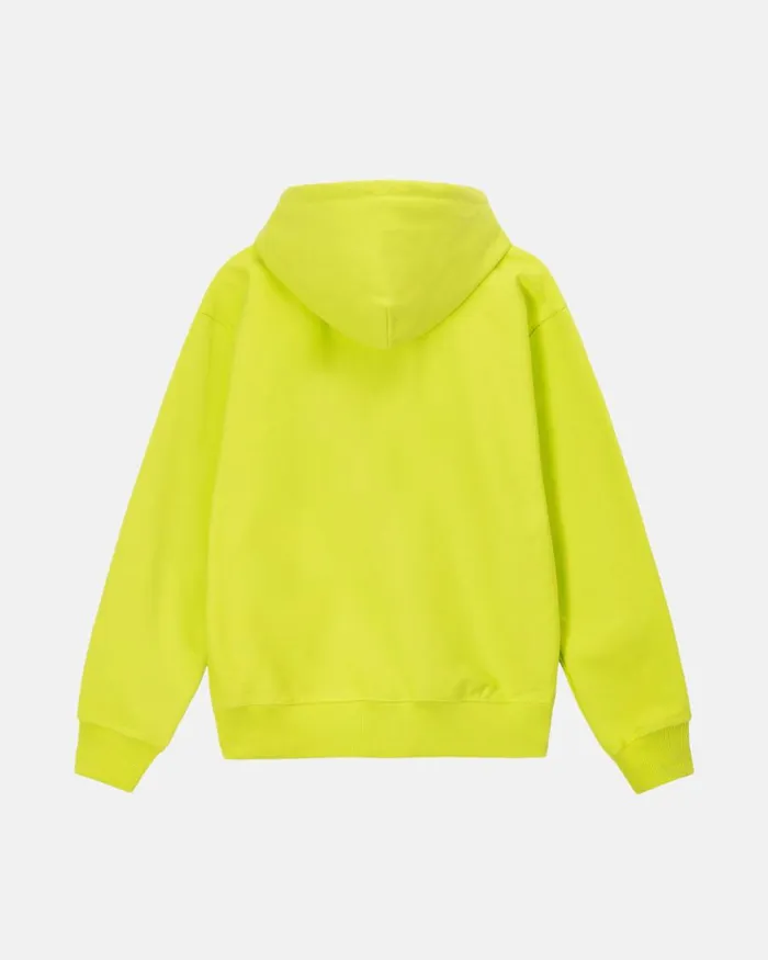 Sweats Men Stussy STOCK BOX HOODIE Keylime Sweats Men Stussy STOCK BOX HOODIE Keylime