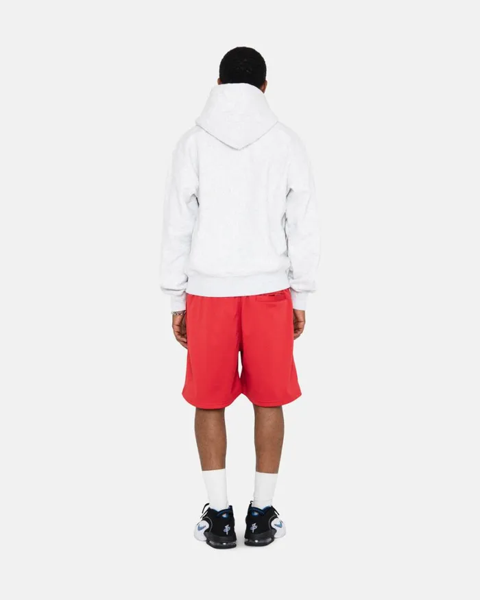 Sweats Men Stussy STOCK LOGO APPLIQUE HOODIE Ash Heather Sweats Men Stussy STOCK LOGO APPLIQUE HOODIE Ash Heather