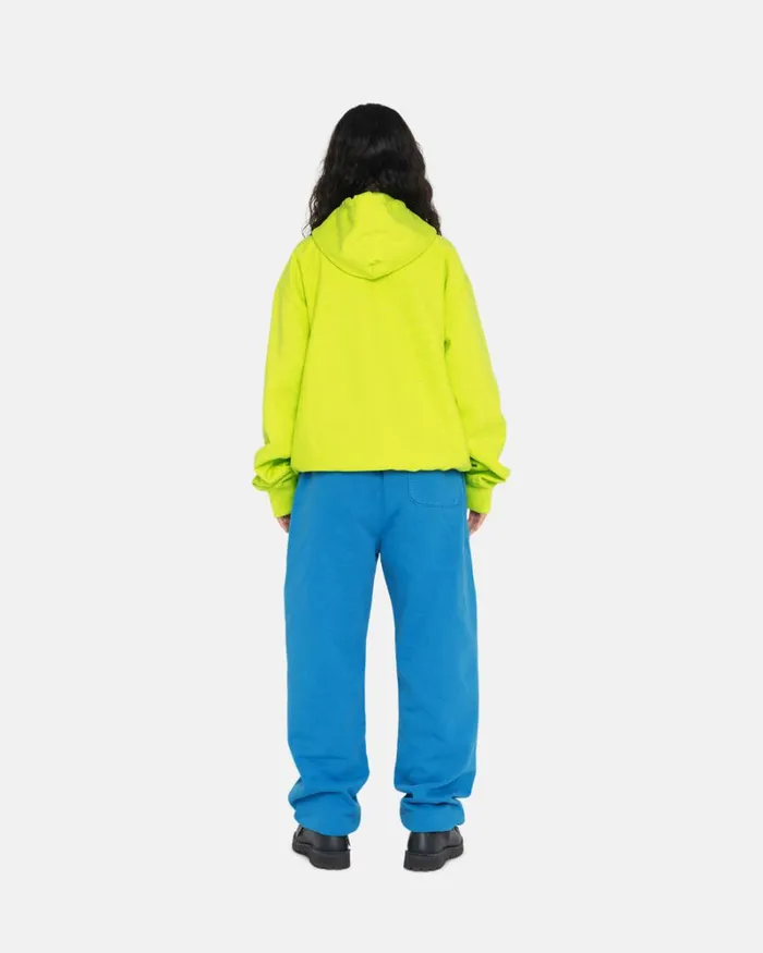 Sweats Men Stussy STOCK LOGO APPLIQUE HOODIE Keylime Sweats Men Stussy STOCK LOGO APPLIQUE HOODIE Keylime