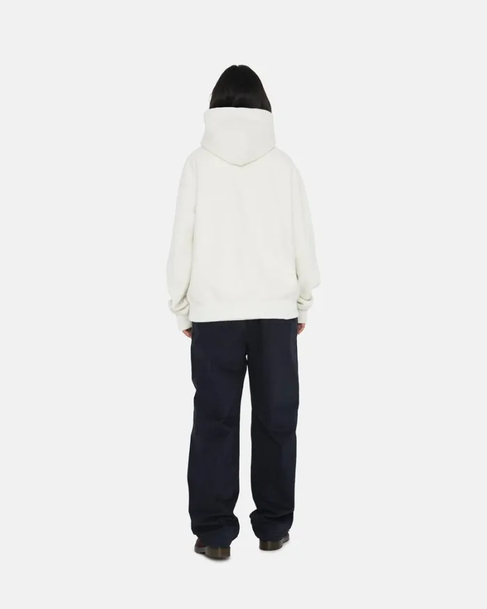 Sweats Men Stussy STOCK LOGO APPLIQUE HOODIE Stone Sweats Men Stussy STOCK LOGO APPLIQUE HOODIE Stone