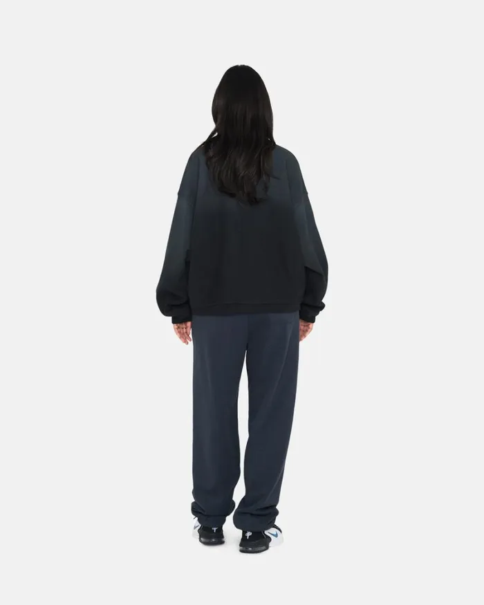 Sweats Men Stussy SUN FADED OVERSIZED CREW Black Sweats Men Stussy SUN FADED OVERSIZED CREW Black
