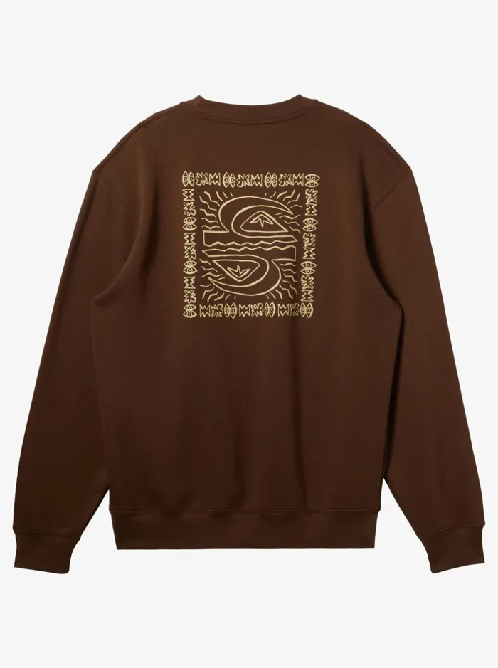Sweatshirts and Hoodies Men Quiksilver E Peace Out Crew Neck Sweatshirt Chestnut Sweatshirts and Hoodies Men Quiksilver E Peace Out Crew Neck Sweatshirt Chestnut