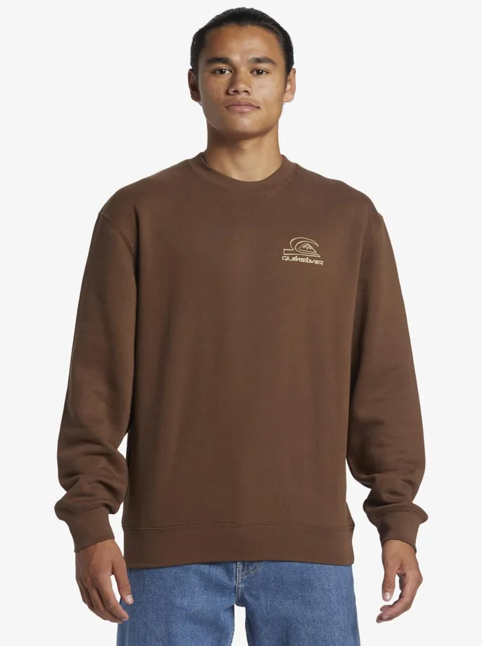 Sweatshirts and Hoodies Men Quiksilver E Peace Out Crew Neck Sweatshirt Chestnut Sweatshirts and Hoodies Men Quiksilver E Peace Out Crew Neck Sweatshirt Chestnut