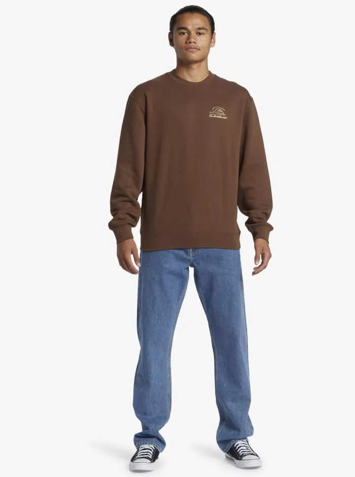 Sweatshirts and Hoodies Men Quiksilver E Peace Out Crew Neck Sweatshirt Chestnut Sweatshirts and Hoodies Men Quiksilver E Peace Out Crew Neck Sweatshirt Chestnut