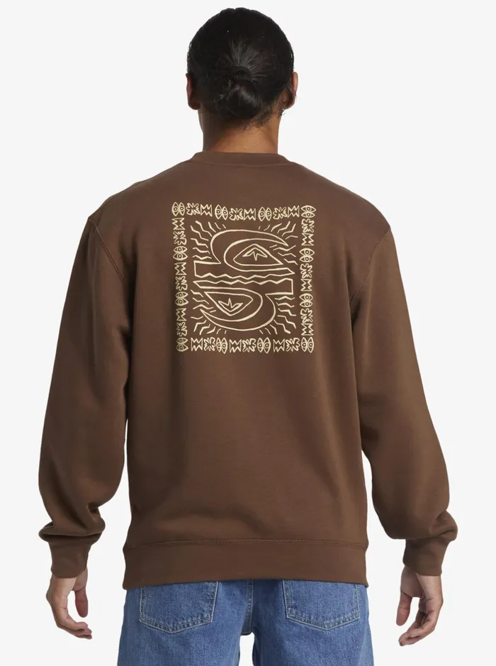 Sweatshirts and Hoodies Men Quiksilver E Peace Out Crew Neck Sweatshirt Chestnut Sweatshirts and Hoodies Men Quiksilver E Peace Out Crew Neck Sweatshirt Chestnut